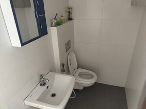 Bathroom in 2 BHK Apartment at Godrej Emerald, Ghodbunder Road – for Rent