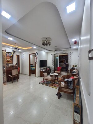 Living Room in 3 BHK Apartment at Indiabulls One Indiabulls, Pokhran Road No Two – for Rent