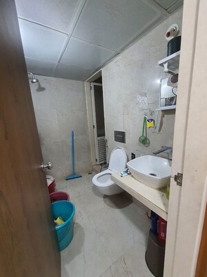 Bathroom in 3 BHK Apartment at Indiabulls One Indiabulls, Pokhran Road No Two – for Rent