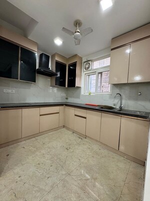 Kitchen in 3 BHK Apartment at Chattarpur – for Rent