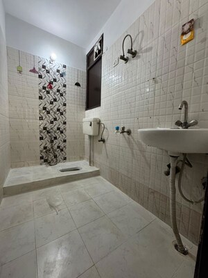Bathroom in 2 BHK Builder Floor at Chattarpur – for Rent