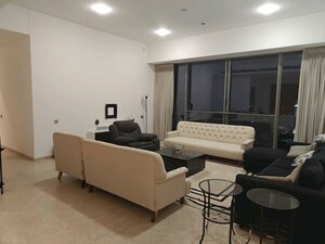 Living Room in 4 BHK Apartment at Rustomjee Crown, Prabhadevi – for Rent