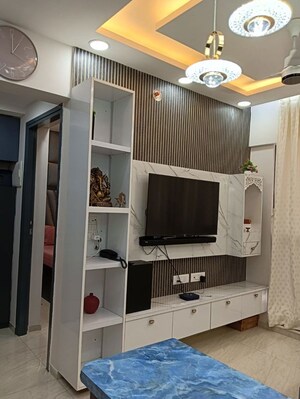 Kitchen in 1 RK Apartment at Lodha Crown Quality Homes, Majiwada – for Rent
