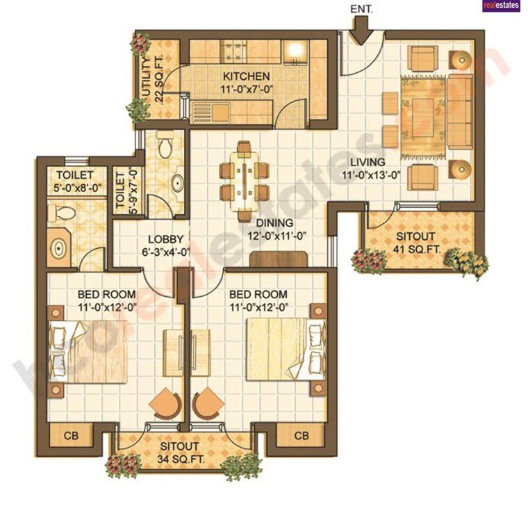 Master Plan, vipul-lavanya 2 Bedroom 1225 Sq.Ft. Apartment In Sector 81 Gurgaon 10320461