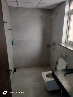 Bathroom in 3 BHK Apartment at Rishita Manhattan, Gomti Nagar – for Rent
