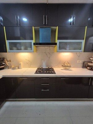 Kitchen in 3 BHK Apartment at ABA Cherry County, Tech Zone 4 Greater Noida – for Rent