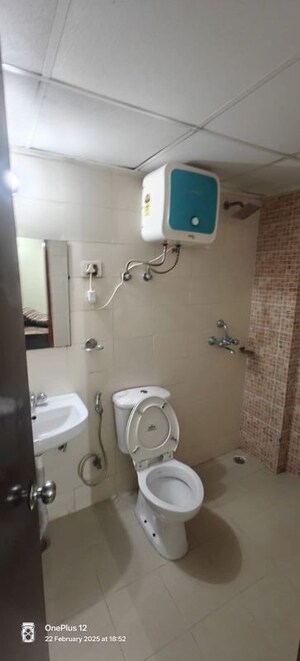 Bathroom in 3 BHK Apartment at Eros Sampoornam Mart, Sector 2 Greater Noida – for Rent