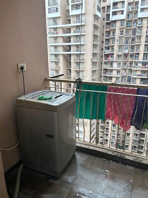 Balcony in 3 BHK Apartment at Eros Sampoornam Mart, Sector 2 Greater Noida – for Rent