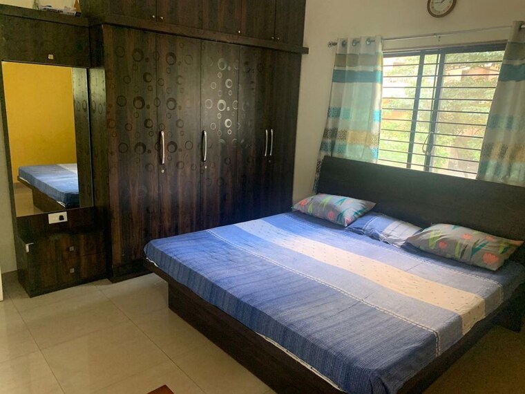 Bedroom, magarpatta-jasminium 3 Bedroom 1500 Sq.Ft. Apartment In Hadapsar Pune 10346489