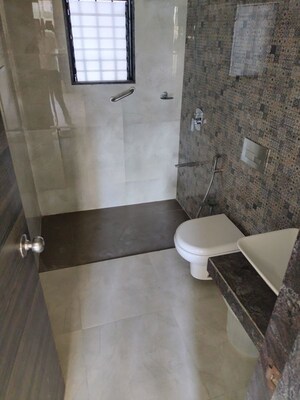 Bathroom in 2.5 BHK Apartment at Dosti Desire, Brahmand – for Rent