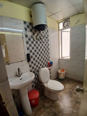 Bathroom in 3 BHK Apartment at Gaur Saundaryam, Tech Zone 4 Greater Noida – for Rent