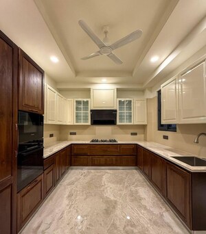 Kitchen in 4 BHK Builder Floor at Jor Bagh – for Rent
