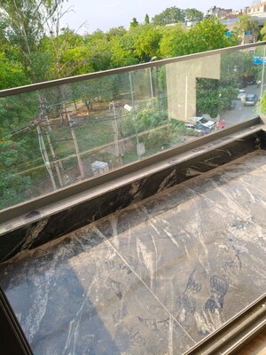 Balcony in 4 BHK Builder Floor at Jor Bagh – for Rent