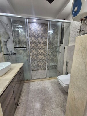 Attached Bathroom in 3 BHK Apartment at Greater Kailash I – for Rent