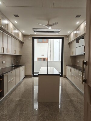 Kitchen in 4 BHK Builder Floor at Jor Bagh – for Rent