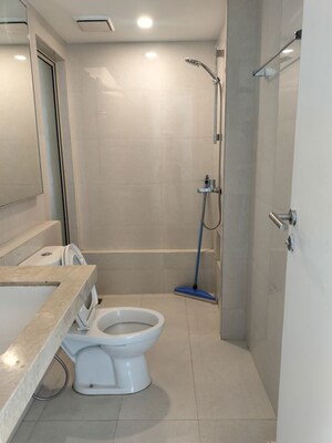 Bathroom in 2 BHK Apartment at Hiranandani Delanna, Ghodbunder Road – for Rent