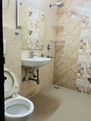 Bathroom in 2 BHK Builder Floor at Chattarpur – for Rent