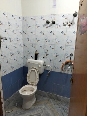 Bathroom in 3 BHK Builder Floor at Khushi Residency, Malviya Nagar – for Rent