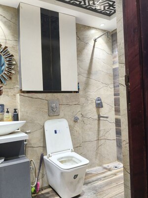 Bathroom in 3 BHK Apartment at Landcraft Golf Links, Pandav Nagar – for Rent
