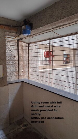Balcony in 3 BHK Apartment at Kanchan Onyx, Pisoli – for Rent