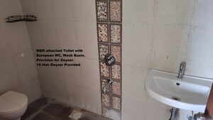 Bathroom in 3 BHK Apartment at Kanchan Onyx, Pisoli – for Rent
