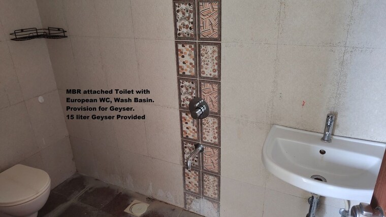 Bathroom, kanchan-onyx 3 Bedroom 1400 Sq.Ft. Apartment In Pisoli Pune 10346979