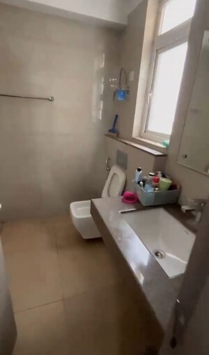 Bathroom in 3 BHK Apartment at Emaar Palm Heights, Sector 77 – for Rent