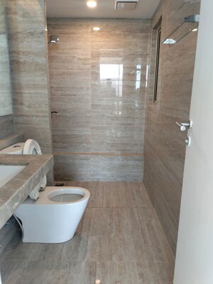 Bathroom in 2 BHK Apartment at Hiranandani Delanna, Ghodbunder Road – for Rent