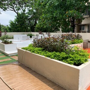 Balcony in 2 BHK Apartment at Shraddha Elite, Poisar – for Rent