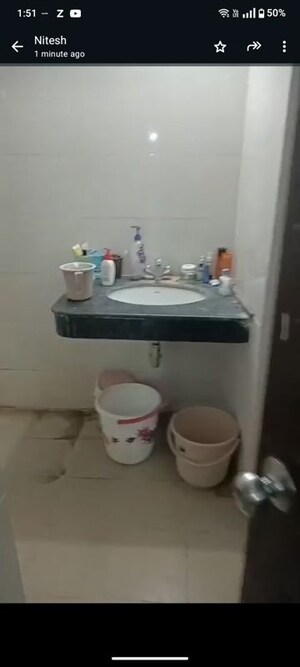 Bathroom in 3 BHK Apartment at BBD Green City Sun Breeze Apartments, Gomti Nagar – for Rent