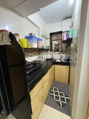 Kitchen in 1.5 BHK Apartment at Luv Kush Tower, Chembur – for Rent