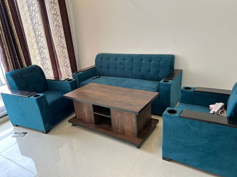 Living Room, maxxus-elanza 3 Bedroom 1755 Sq.Ft. Apartment In International Airport Road Zirakpur 10347104