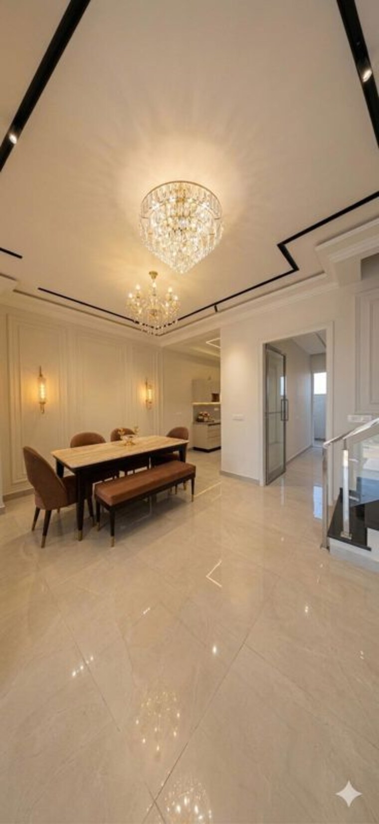 Living Room, motia-aerogreens 3.5 Bedroom 1000 Sq.Ft. Villa In Dyalpur Zirakpur 10347154