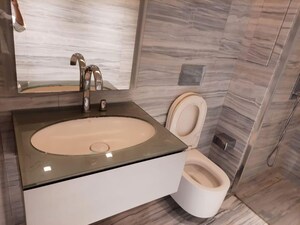 Bathroom in 4 BHK Apartment at Lodha World View, Worli – for Rent