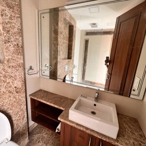 Bathroom in 3 BHK Apartment at Anand Lok – for Rent