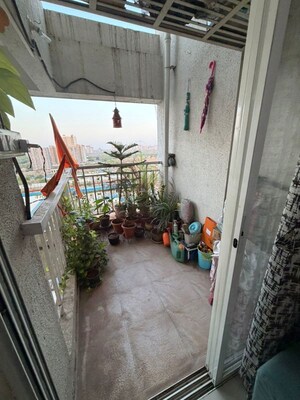Balcony in 1 BHK Apartment at Mantra Insignia, Mundhwa – for Rent