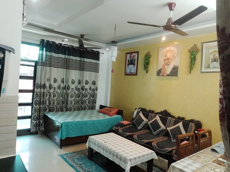 Living Room, guru-nanak-enclave 2 Bedroom 1000 Sq.Ft. Builder Floor In Dhakoli Zirakpur 10314896