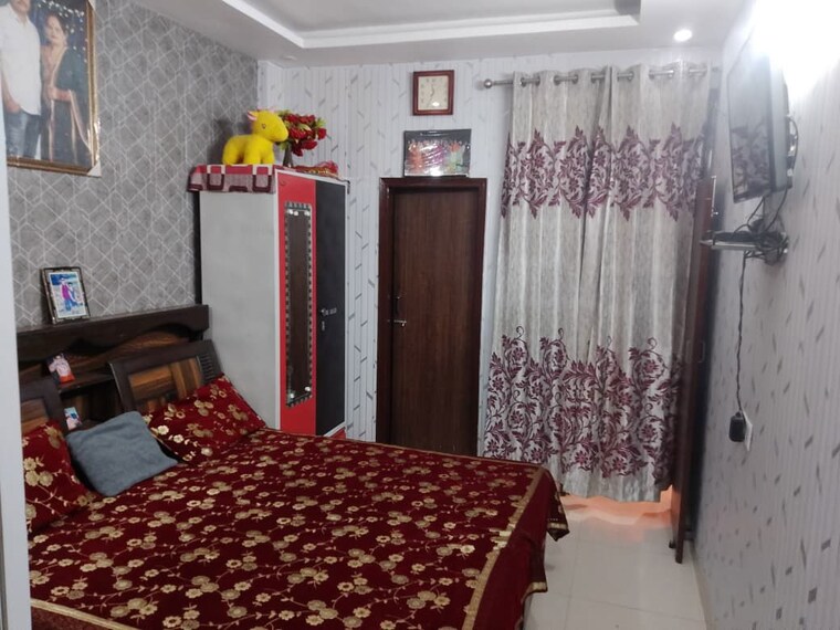 Bedroom, guru-nanak-enclave 2 Bedroom 1000 Sq.Ft. Builder Floor In Dhakoli Zirakpur 10314896