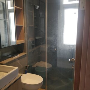 Bathroom in 3 BHK Builder Floor at DLF Alameda Independent Floors, Sector 73 – for Rent