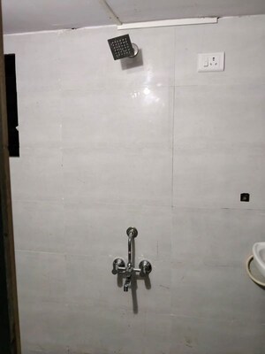 Bathroom in 1 BHK Apartment at Kopar Khairane – for Rent