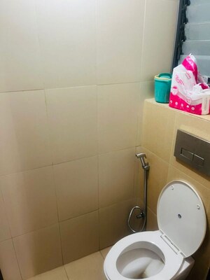 Bathroom in 1 BHK Apartment at Shapoorji Pallonji Joyville Hinjewadi, Hinjewadi – for Rent