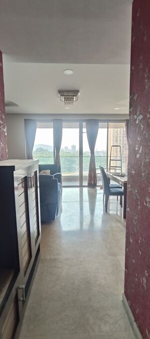 Living Room in 3 BHK Apartment at One Hiranandani Park, Ghodbunder Road – for Rent
