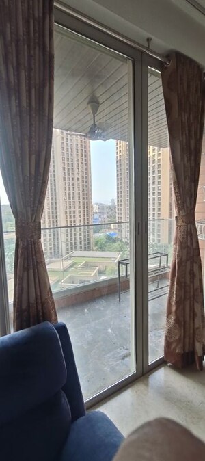 Balcony in 3 BHK Apartment at One Hiranandani Park, Ghodbunder Road – for Rent