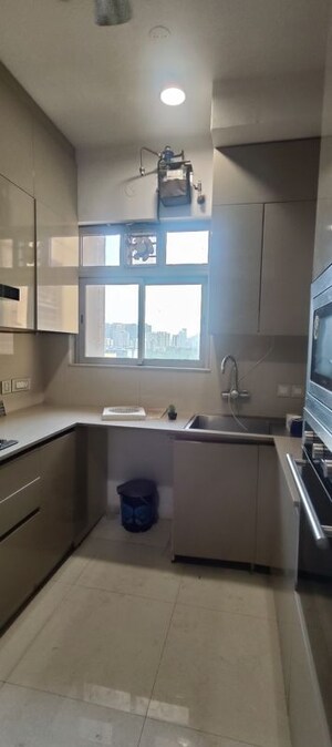 Kitchen in 3 BHK Apartment at One Hiranandani Park, Ghodbunder Road – for Rent