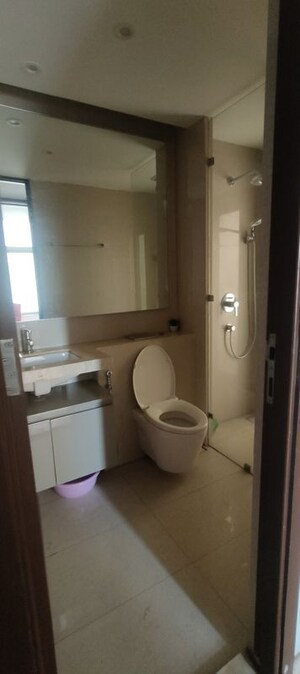 Bathroom in 3 BHK Apartment at One Hiranandani Park, Ghodbunder Road – for Rent