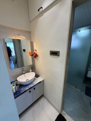 Bathroom in 3 BHK Apartment at Om Sai CHS Andheri West, Andheri West – for Rent