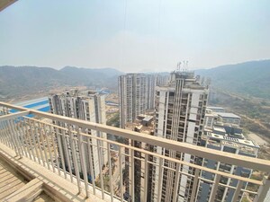 Balcony in 1 BHK Apartment at Anant Metropolis Insignia Towers, Kasarvadavali – for Rent