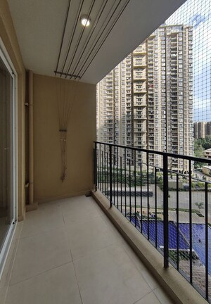 Balcony in  Apartment at Bhartiya Nikoo Homes Phase 2, Thanisandra Main Road – for Rent