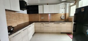 Kitchen in 3 BHK Apartment at Shalimar Vista, Gomti Nagar – for Rent