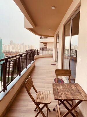 Balcony in 3 BHK Apartment at Chintels Serenity, Sector 109 – for Rent